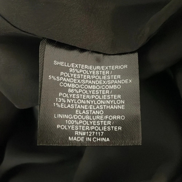 Badgley Mischka Mock Neck Midi Sheath Dress NWT Black Gold Long Sleeve Zip Sz 4 - Picture 12 of 14